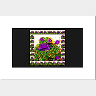 Purple Roses Posters and Art